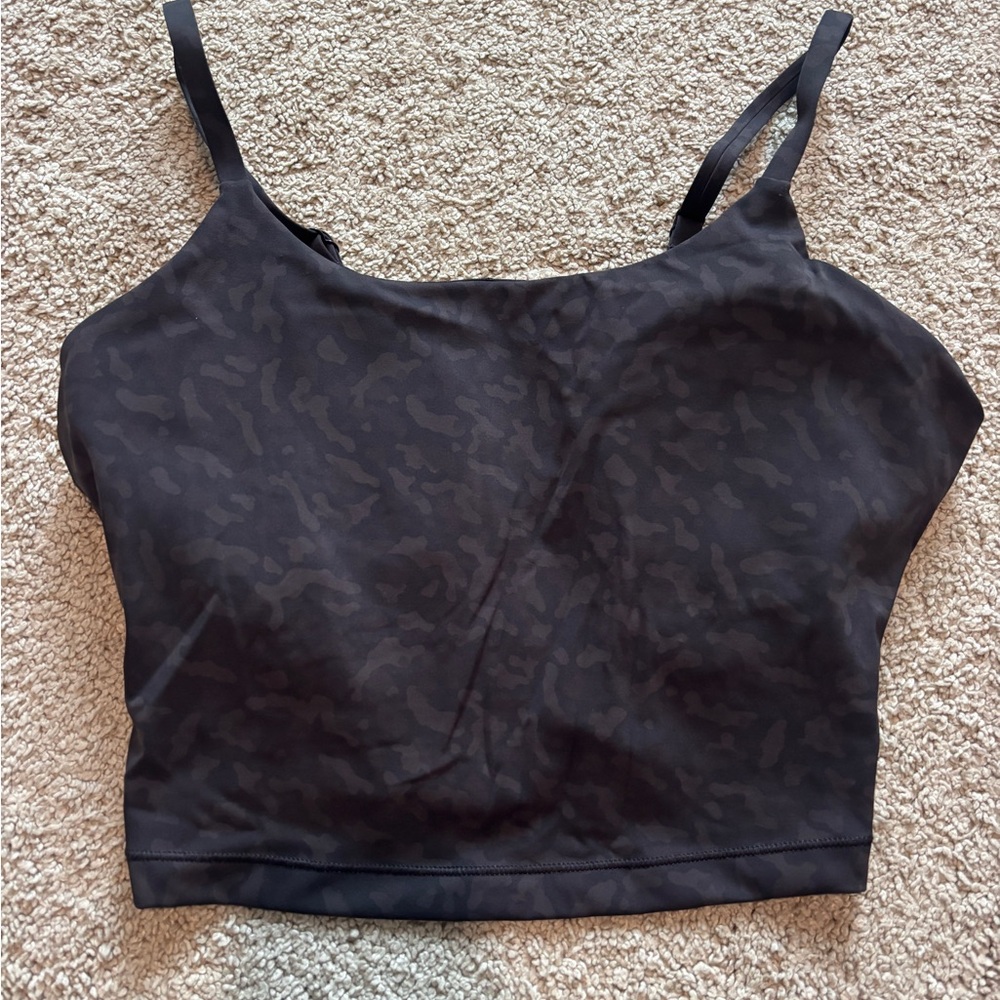 Black Camouflage Crop Top